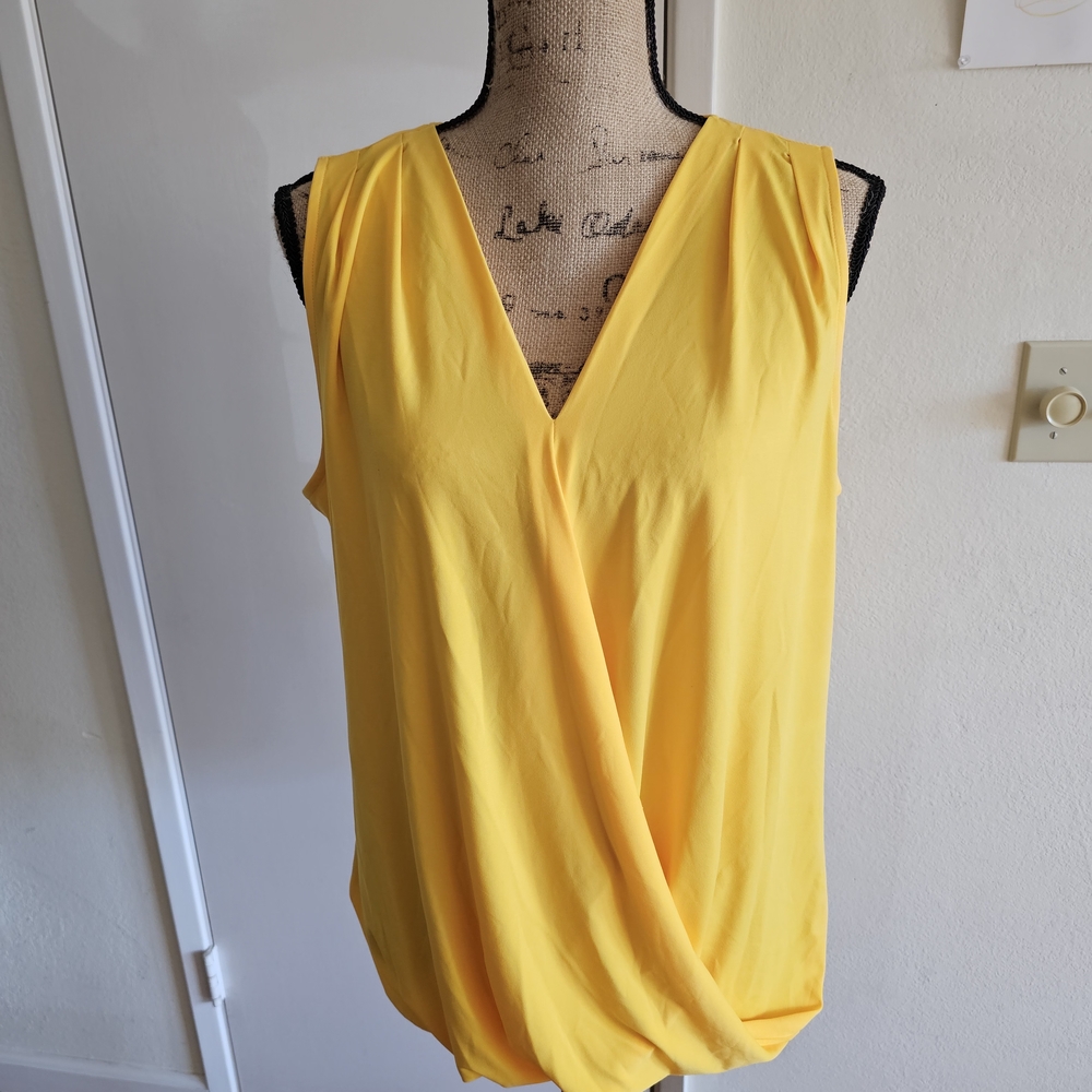 Daniel Cremieux Sunlit Yellow V-Neck Tank Top